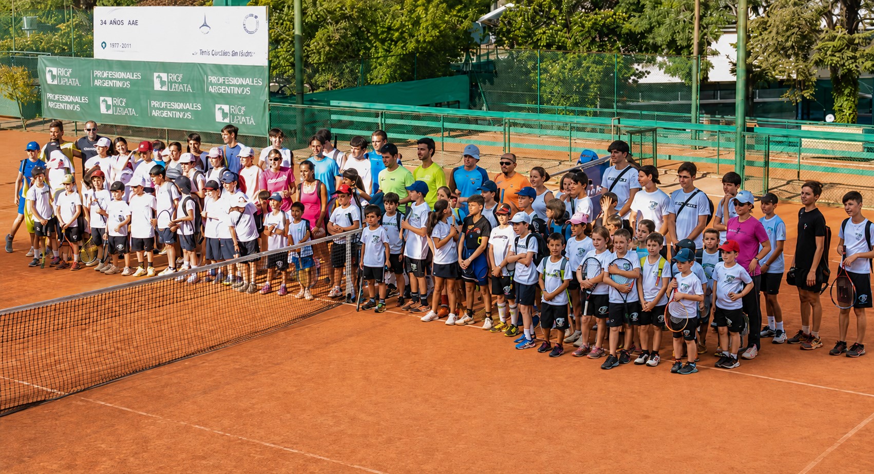 Allievi e maestri della Scuola Tennis del Circolo Tennis Spezia